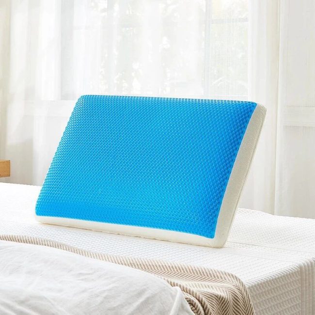 Gel memory foam pillow.