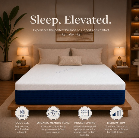 Oxy gel Pocket Spring Mattress